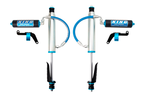 King Shocks 1997+ Nissan Patrol Y61 Front 2.5 Dia Shock Remote 2.5 Fin Res 6in Lift w/Brkt (Pair) - 25001-189