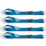 Mishimoto Soft Loop Tie-Down Straps (4-Pack) Blue - BNRTC-SLP-4BL