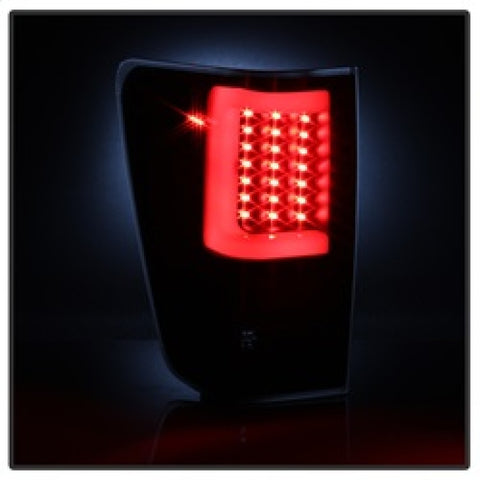 xTune 04-15 Nissan Titan Light Bar LED Tail Lights - Black (ALT-ON-NTI04-LBLED-BK) - 9038532