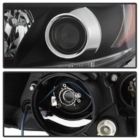 Spyder 2015-2017 Toyota Sienna Projector Headlights - DRL LED - Black PRO-YD-TSEN15-DRL-BK - 5084002