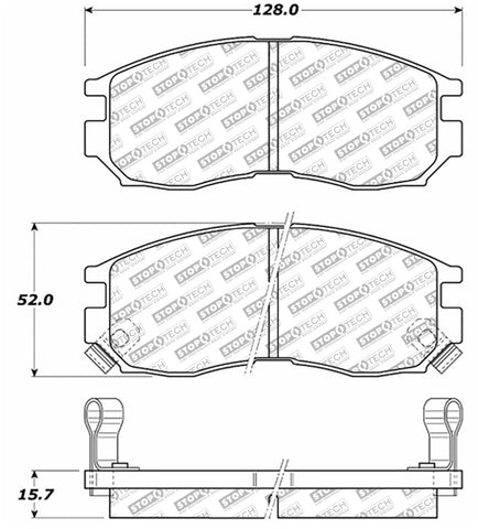 StopTech Street Select Brake Pads - Rear - 305.04840