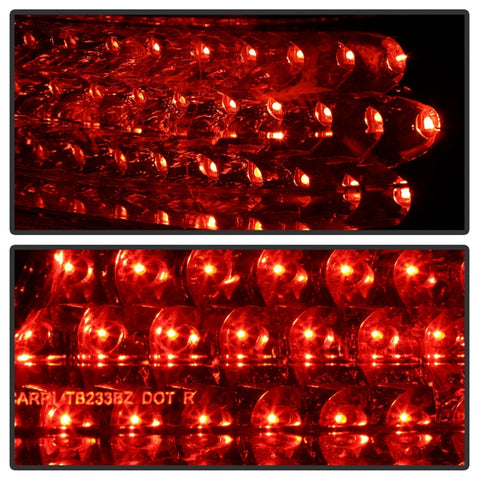 Xtune Mercedes Benz W210 E-Class 96-02 LED Tail Lights Red Clear ALT-CL-MBW210-LED-RC - 5020642