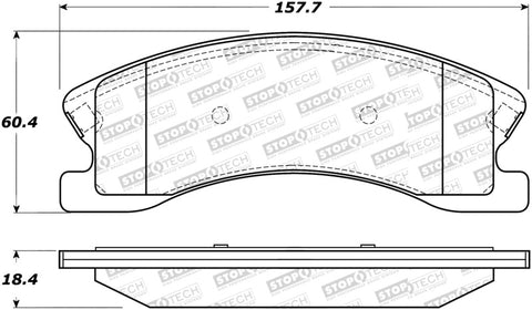 StopTech Street Select Brake Pads - 305.09450