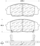 StopTech Performance 00-09 S2000/06+ Civic Si/02-06 RSX-S (non base) Front Brake Pads - 309.08290