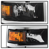 xTune 14-15 Chevy Silverado 1500 (New Body) OEM Style Headlights w/Trim - Blk (HD-JH-CS14-CC-BK) - 9042447