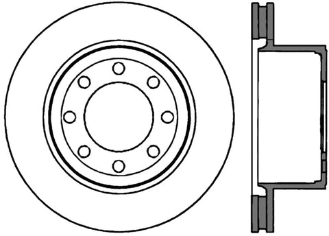 StopTech Power Slot 05-11 Ford F250/F350 PU 2WD/4WD Rear Right Slotted CRYO-STOP Rotor - 126.65113CSR