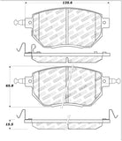 StopTech Street Touring 03-11/05 Infiniti / 05-06 Nissan Front Brake Pads - 308.09690