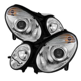 Spyder Mercedes Benz E-Class 03-06 Projector Headlights Halogen Model Only- Chrm PRO-YD-MBW21103-C - 5042163