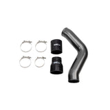 Wehrli 13-18 Cummins 6.7L Driver Side 3.5 in. Intercooler Pipe - Gun Metal - WCF100434-GM