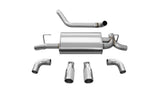 Corsa 18+ Jeep Wrangler JL 2.5in Dual Rear Exit Polished Tips Sport Axle-Back Exhaust - 21014