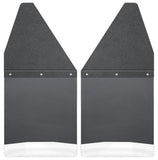 Husky Liners GM 99-16 Silverado/Sierra 12in W Black Top SS Weight Kick Back Front Mud Flaps - 17100