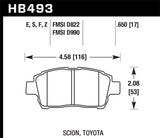 Hawk 04-07 xA/xB D990 Blue 9012 Race Front Brake Pads - HB493E.650