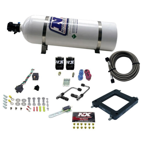 Nitrous Express Dominator Gemini Stage 6 Nitrous Kit (50-300HP) w/15lb Bottle - 60070-15