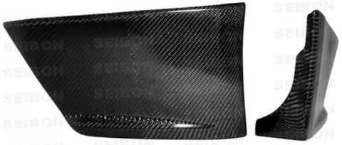 Seibon 08-09 Mitsubishi Evo X OEM style Carbon Fiber Rear Lip - RL0809MITEVOX-OE