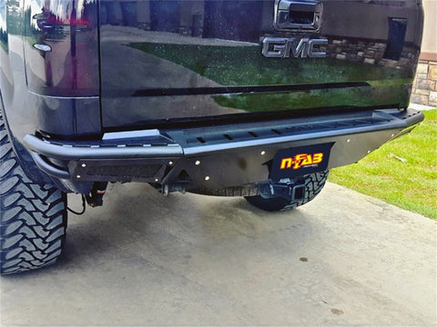 N-Fab RBS-H Rear Bumper 07-13 Chevy-GMC 1500 - Gloss Black - C07RBS-H