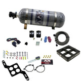 Nitrous Express Dominator Single Entry Billet Crossbar Stage 6 Nitrous Kit (50-300HP) w/Comp Bottle - 63070-12