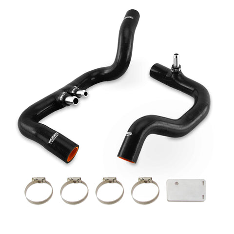 Mishimoto 2018+ Jeep Wrangler JL / Gladiator JT 3.6L AT Black Silicone Radiator Coolant Hose Kit - MMHOSE-JLP-18ABK