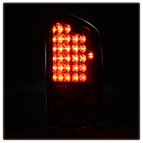 Spyder Dodge Ram 02-06 1500/Ram 2500/3500 03-06 LED Style Tail Lights Smoke ALT-YD-DRAM02-LED-SM - 5002594