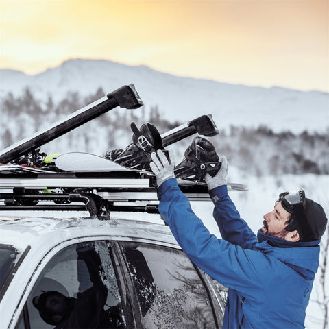 Thule SnowPack Extender Slide-out Ski/Snowboard Rack (Up to 6 Pair Skis/4 Snowboards) - Black - 732508