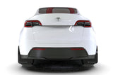 Rally Armor 20-22 Tesla Model Y Black UR Mud Flap w/ White Logo - MF72-UR-BLK/WH