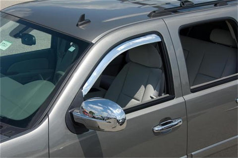 Putco 14-14 Chevrolet Silverado HD - Crew Cab (Front Only) Element Chrome Window Visors - 480055