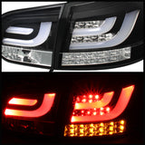 Spyder Volkswagen Golf/GTI 10-13 G2 Type With Light Bar LED Tail Lights Black ALT-YD-VG10-LED-G2-BK - 5071767