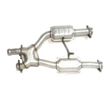 BBK 79-93 Mustang 5.0 Short Mid X Pipe With Catalytic Converters 2-1/2 For BBK Long Tube Headers - 1659