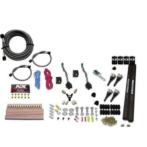 Nitrous Express 4 Cyl SX2 Nozzle Nitrous Kit (100-300HP x 2) w/o Bottle - 90094-00