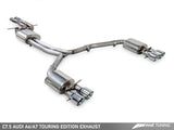AWE Tuning Audi C7.5 A6 3.0T Touring Edition Exhaust - Quad Outlet Diamond Black Tips - 3015-43076