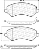 StopTech Street Select Brake Pads - 305.08560