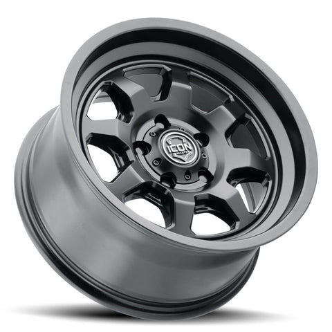 ICON Nuevo 17 X 8.5 5 X 4.5 0mm Offset 4.75in BS Satin Black - 8117856547SB