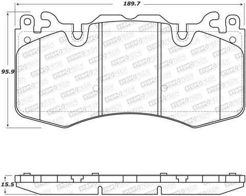 StopTech Street Brake Pads - Rear - 308.14260