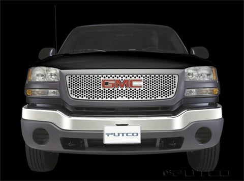 Putco 03-06 GMC Sierra LD/HD - w/ Logo CutOut - Does not Fit Denali Punch Stainless Steel Grilles - 84138