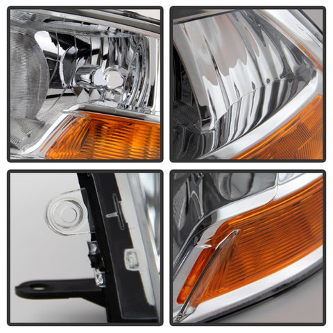 Xtune Dodge Ram 1500 09-12 ( Non Quad Headlights ) Crystal Headlights Chrome HD-JH-DR09-AM-C - 9022937