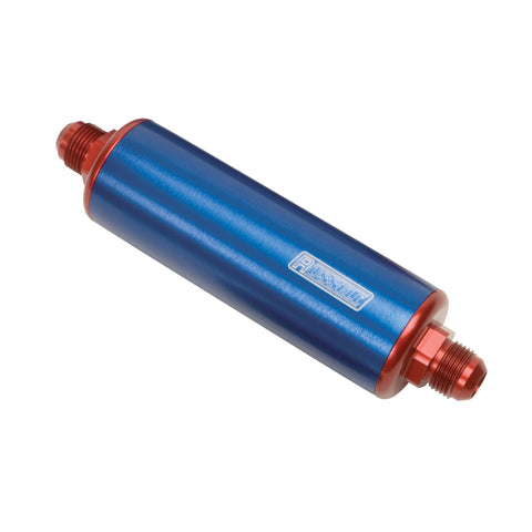 Russell Performance Red/Blue Anodized Aluminum (8-1/4in Length -6 male inlet/outlet) - 649140