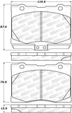 StopTech Performance 05-12 Acura RL Front Brake Pads - 308.10910