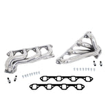 BBK 87-95 Ford F150 Truck 5.8 351 Shorty Unequal Length Exhaust Headers - 1-5/8 Silver Ceramic - 35110