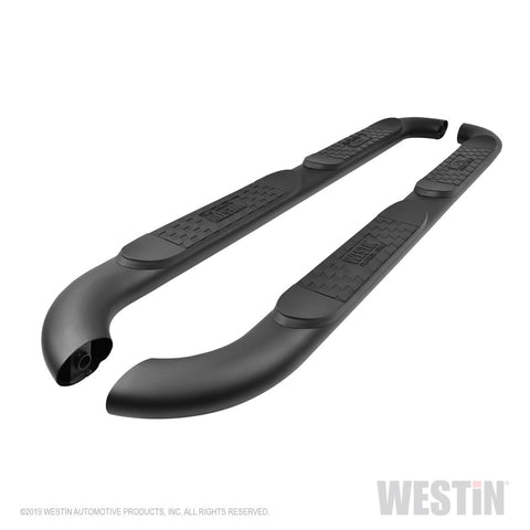 Westin 18-22 Jeep Wrangler JLU 4dr Platinum 4 Oval Nerf Step Bars - Tex. Blk - 21-4065