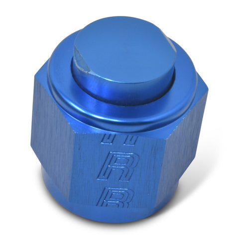 Russell Performance -16 AN Flare Cap (Blue) - 662000