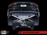 AWE Tuning Audi B9 A5 Track Edition Exhaust Dual Outlet - Diamond Black Tips (Includes DP) - 3020-33034