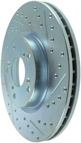 StopTech Select Sport 06-15 Honda Civic Si Slotted and Drilled Left Front Rotor - 227.40057L