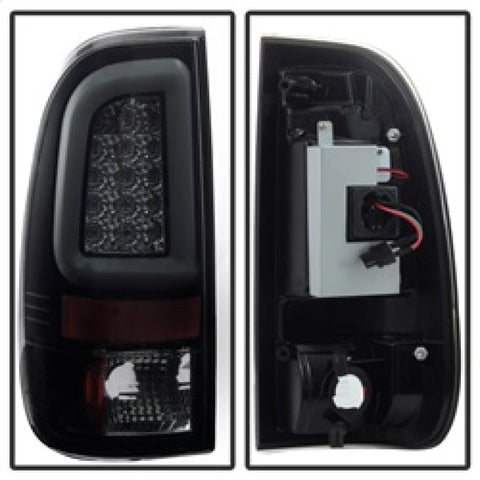 Spyder 97-03 Ford F150 Stylsd. F250 V3 Lght Bar LED Tail Lights - Blk Smk ALT-YD-FF15097V3-LBLED-BSM - 5084248