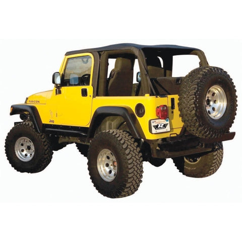 Rampage 1997-2006 Jeep Wrangler(TJ) Excludes LJ Unlimited Frameless Soft Top Kit - Black Diamond - 109535