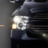 Spyder Dodge Ram 1500 09-14 Projector Headlights Halogen- CCFL Halo LED - Blk PRO-YD-DR09-CCFL-BK - 5030320