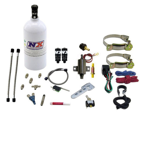 Nitrous Express Single Cyl Piranha Nitrous Kit w/2.5lb Bottle - 60011P