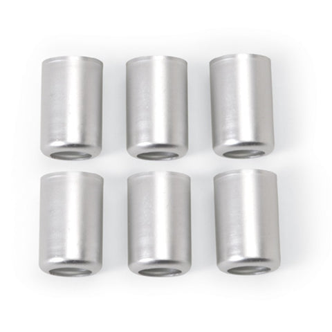 Russell Performance -6 AN Stainless Steel Crimp Collars (O.D. 0.600) (6 Per Pack) - 610362