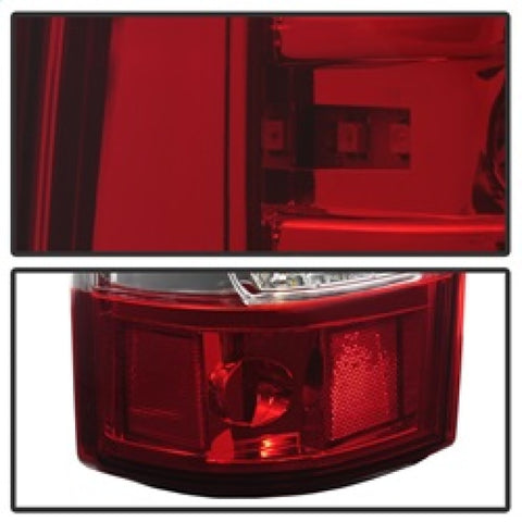 xTune 03-06 Chevrolet Silverado 1500/2500HD LED Tail Lights - Red Clear (ALT-JH-CSIL03-CS-RC) - 9037665