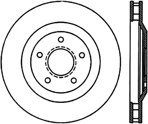 StopTech Power Slot 97-04 Chevy Corvette Front Left CRYO Rotor - 126.62059CSL