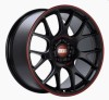 BBS CH-R Nurburgring Edition 18x8.5 5x112 ET47 Satin Black/Red Lip Wheel - 82mm PFS/Clip Req. - CH139NE