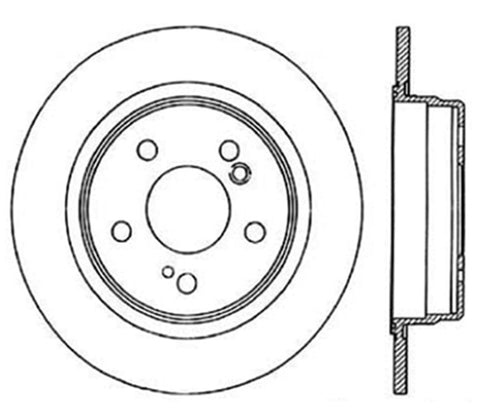 StopTech Drilled Sport Brake Rotor - 128.35012R